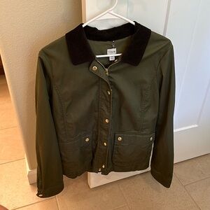 J Crew Corduroy Collar Snap Cotton Jacket